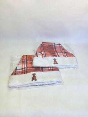 LOS ANGELES Angels Plaid Santa Hat Promotional Hat Discount Tires 2